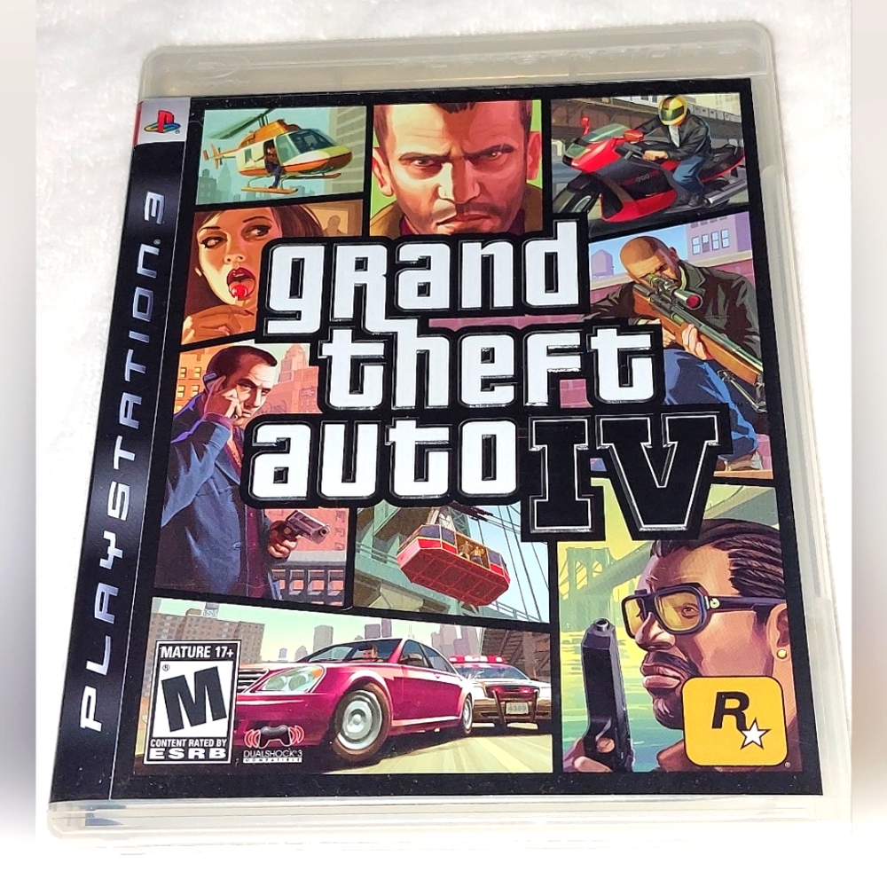 PLAYSTATION 3 (PS3) GRAND THEFT AUTO IV VIDEO GAME IN CASE WITH MANUAL